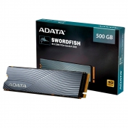 SSD A-Data ASWORDFISH 500GB NVMe M.2 PCIe Com Dissipador